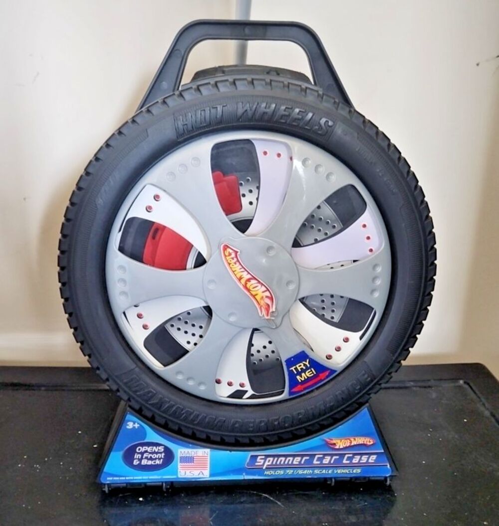 Hot Wheels Spinner Car Case Hold 57 cars 1/64th Scale Vehicles
